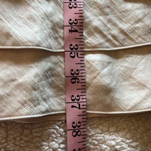 Adrianna Papell Ivory Sleeves Tiered Ruffles Mini Dress with Embellishme… - Picture 9 of 14